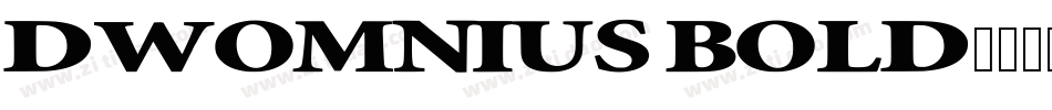 DWOmnius Bold字体转换